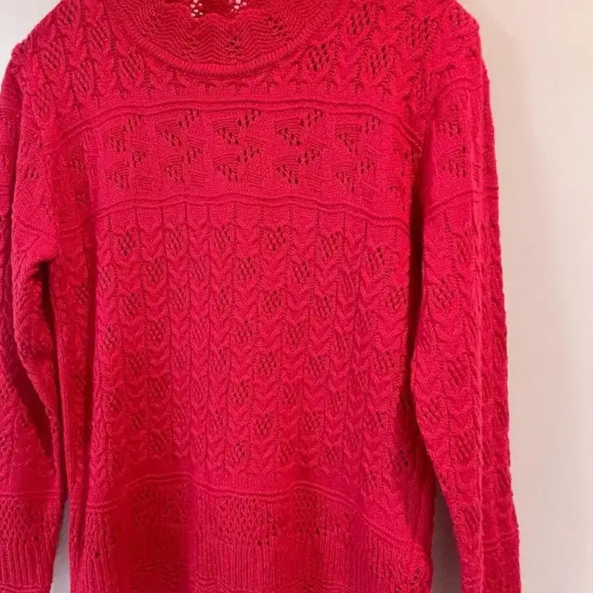 [BUNJANG] Set Ailet Knit Top & Dress / 새상품 아일렛 니트+뷔스티에 원피스 set