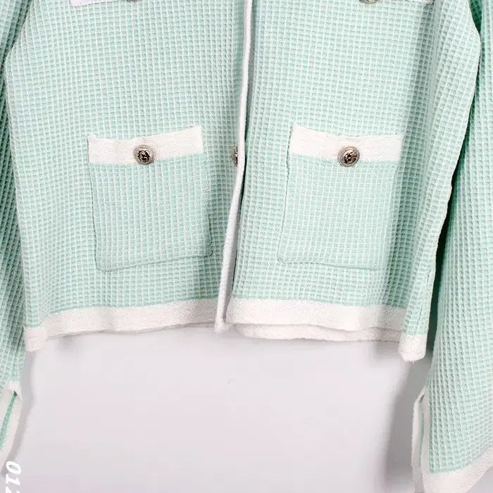 [BUNJANG] Mint Tweed Two-Piece Set / 여성F/ 수입 민트 트위드 상하세트