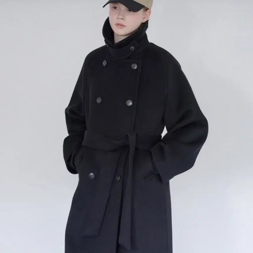 [BUNJANG] NilbyP Ultra Trench Coat Black Wool Trench Coat / 닐바이피 코트 울트렌치코트 블랙 wool trench coat [BK]