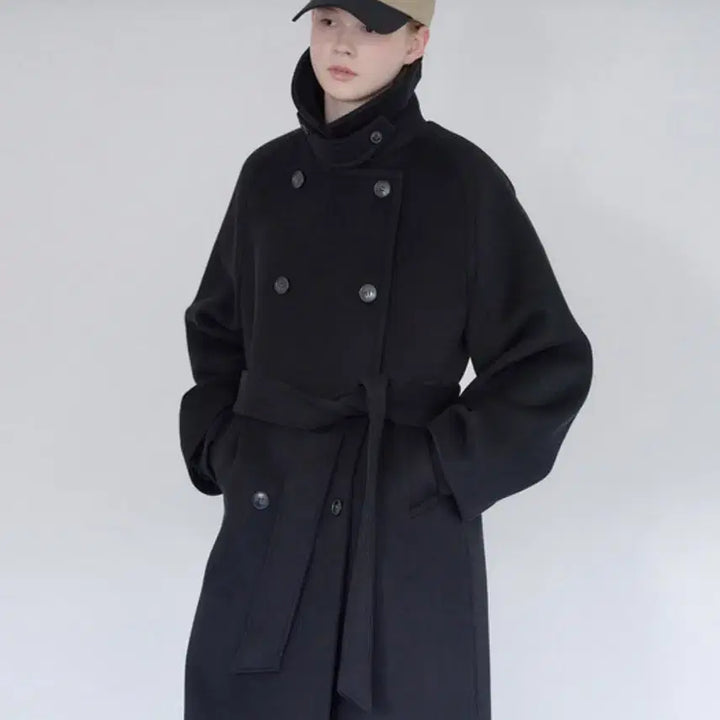[BUNJANG] NilbyP Ultra Trench Coat Black Wool Trench Coat / 닐바이피 코트 울트렌치코트 블랙 wool trench coat [BK]