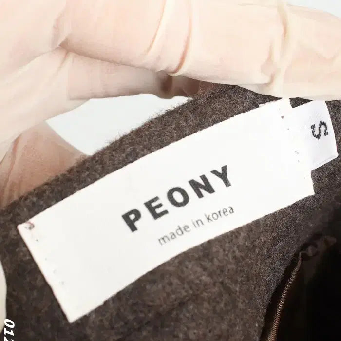 [BUNJANG] PEONY Brown Wool Skirt / 여성S/ PEONY 브라운 모직스커트