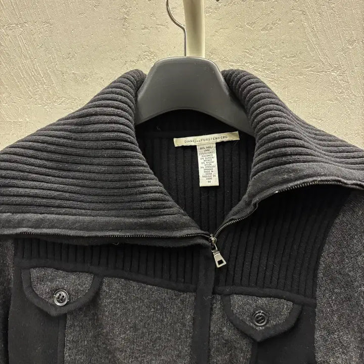 [BUNJANG] DIANE von FURSTENBERG Wool Blend Knit Zip-Up Jacket / DIANE von FURSTENBERG 울 혼방 니트 집업 M