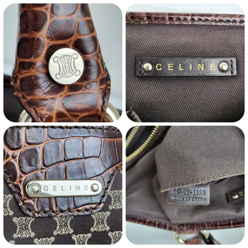[BUNJANG] Celine Macadam Triomphe Jacquard Boogie Bag / 정품 셀린느 마카담 트리오페 자가드 부기백