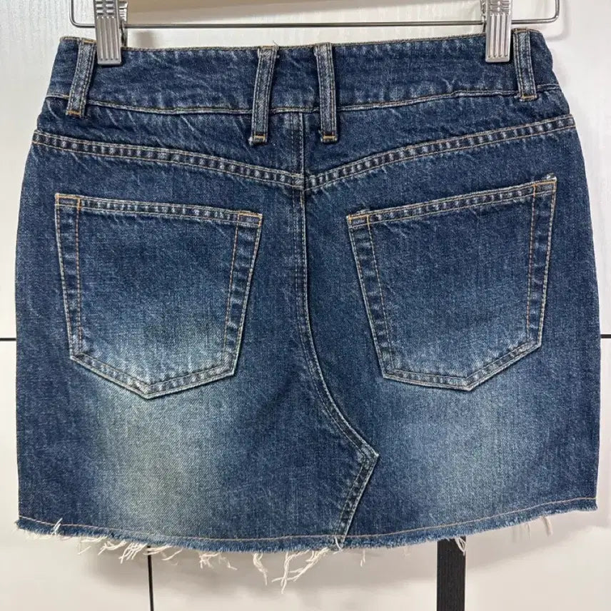 [BUNJANG] Hansum SJ Denim Mini Skirt / 한섬 SJ 데님 미니스커트