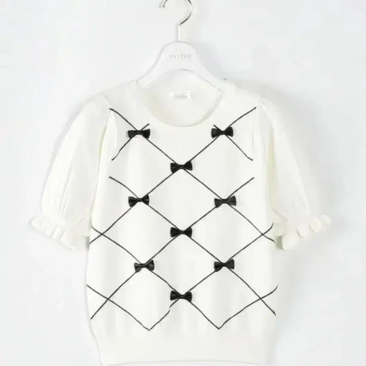 [BUNJANG] Evelyn Diamond Ribbon Knit / evelyn 에블린 다이아 리본니트