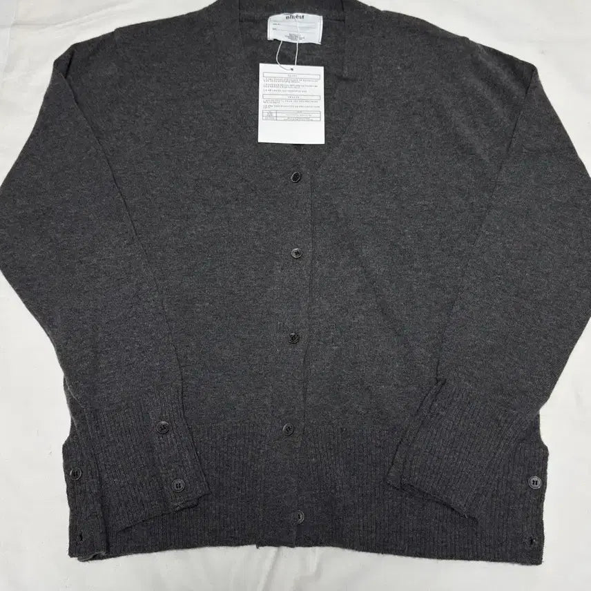 [BUNJANG] Bloom Lambs Wool Cardigan (Gray) - L / 블루썬플라워 / 블룸 램스 울 가디건 (그레이) / L