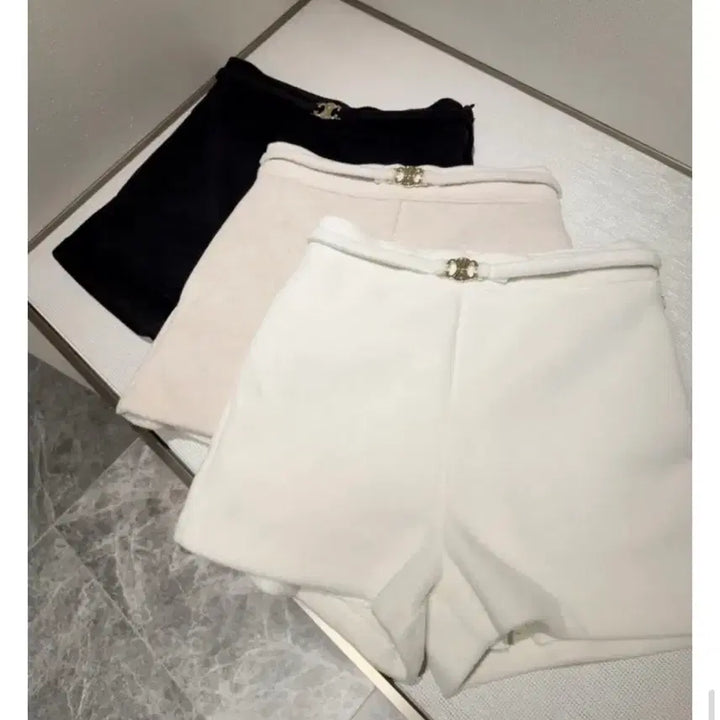 [BUNJANG] Short Wool Pants (Belt Set) / 모직 숏팬츠M(벨트세트)
