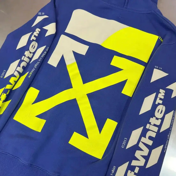 [BUNJANG] Off-White Diag Split Arrow Hoodie / 오프화이트 디아그 스플릿 애로우 후드