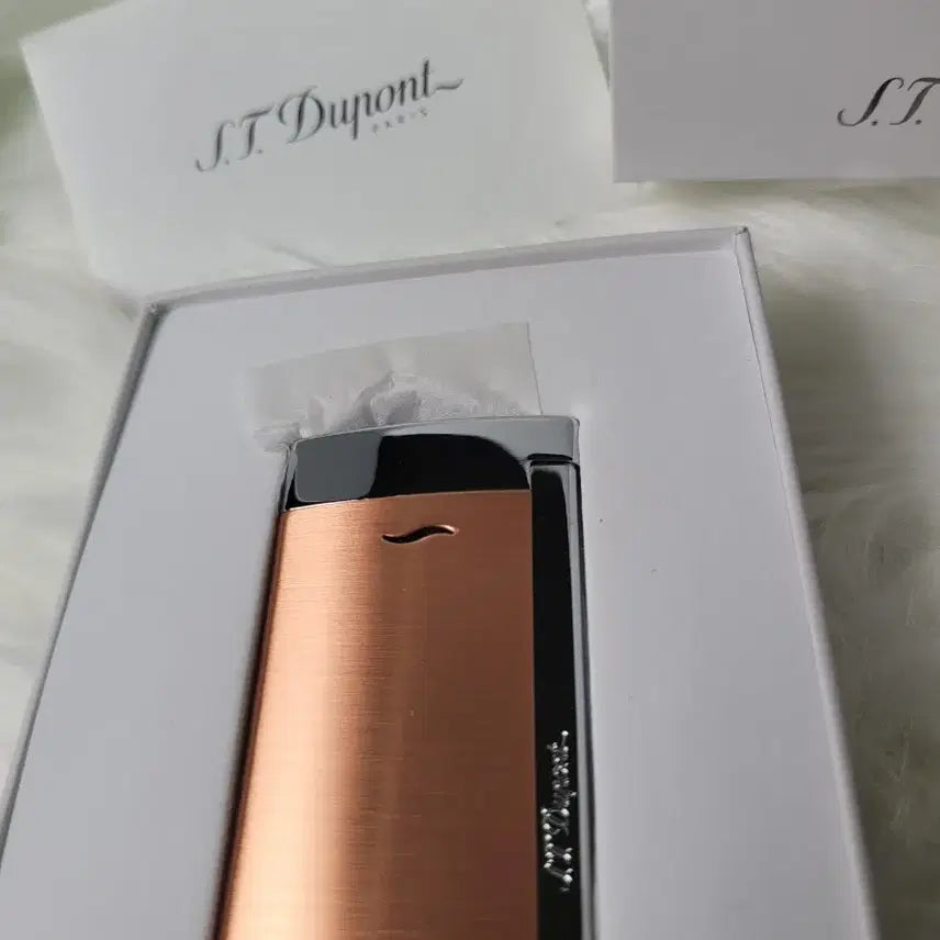 [BUNJANG] S.T. Dupont CA27704 Rose Gold Turbo Lighter / [새상품] 듀퐁라이터 신형 터보 ca27704 로즈골드 쌍불 터보 라이타
