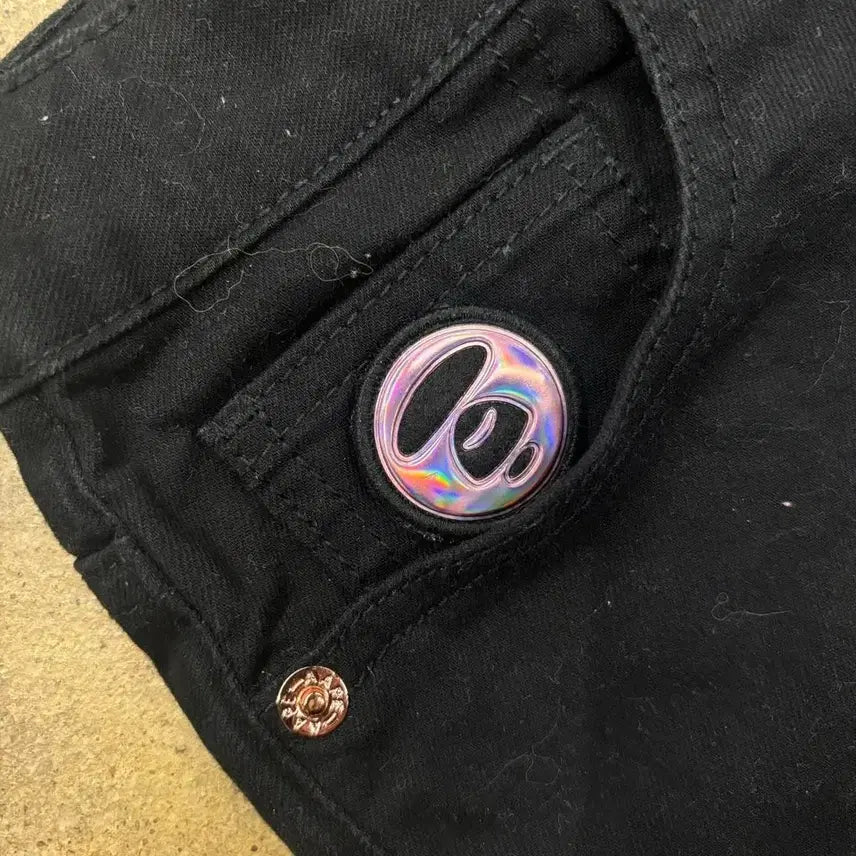 [BUNJANG] BAPE Milo Hologram Black Short Pants / [정품/XS] 베이프 백로고 마일로 홀로그램 블랙 면 반바지 숏팬츠