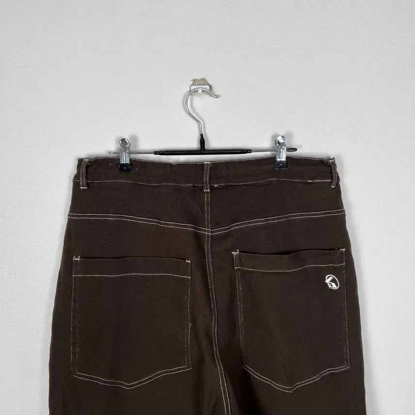 [BUNJANG] SOME Oversized Brown Elastic Waistband Pants / SOME/오버핏 밴딩 스판 브라운 바지 남L XL/라덴