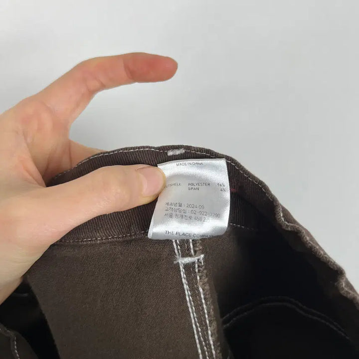 [BUNJANG] SOME Oversized Brown Elastic Waistband Pants / SOME/오버핏 밴딩 스판 브라운 바지 남L XL/라덴