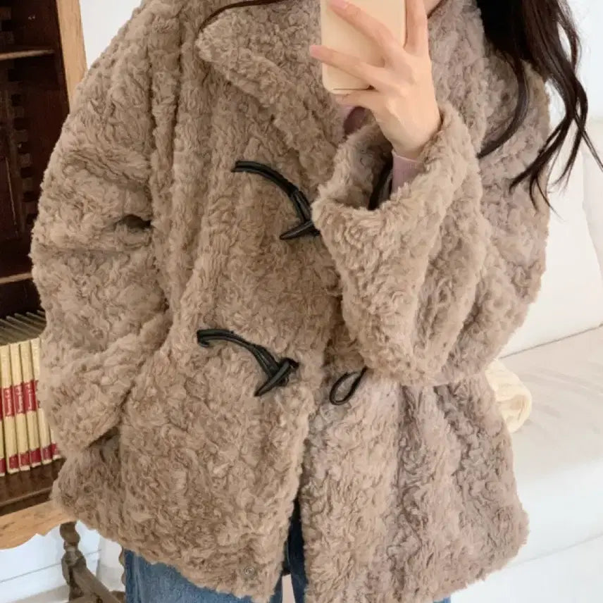 [BUNJANG] Vinthebbin LB Fake Fur Quilted Duffle Coat / 새상품)빈트더빈 엘비 페이크퍼 누빔 더플 코트 *떡볶이코트,퍼자켓