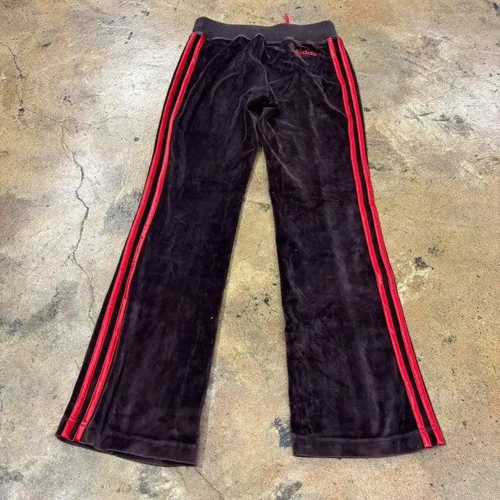 [BUNJANG] Adidas Velvet Choco Red Track Pants / [정품/75] 아디다스 벨벳 초코 레드 트랙팬츠 츄리닝 츄바