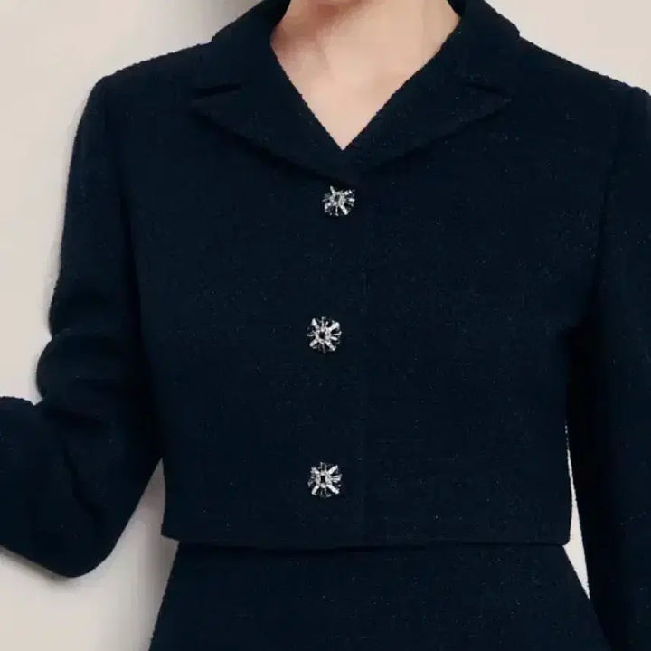 [BUNJANG] ZIGOT Tweed Set Up Dress / 지고트 버튼 포인트 트위드 셋업 원피스