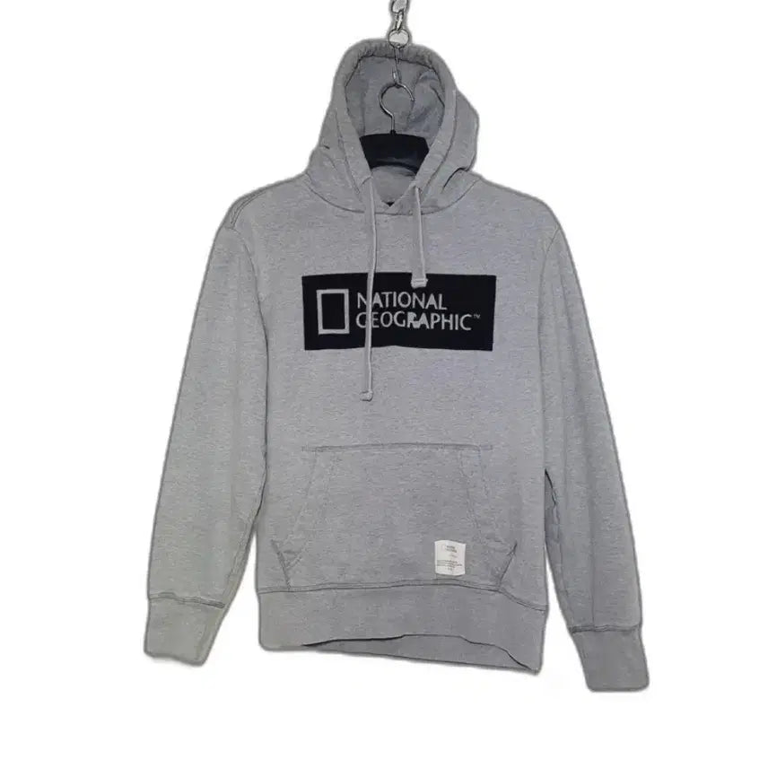 [BUNJANG] National Geographic Fleece Lined Hoodie / NATIONAL GEOGRAPHIC 내셔널 지오그래픽 안감기모 후드티