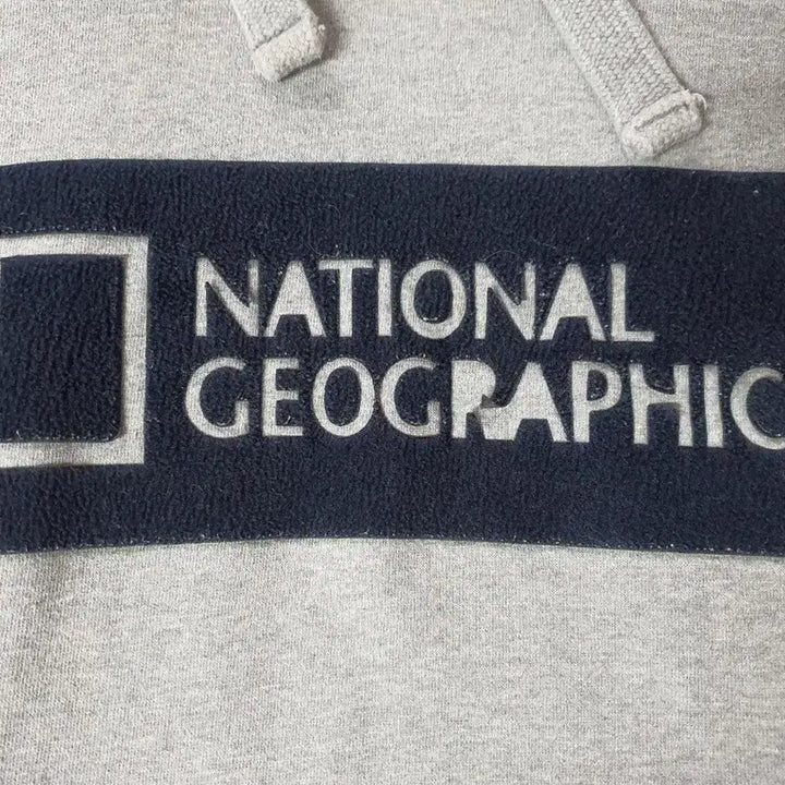 [BUNJANG] National Geographic Fleece Lined Hoodie / NATIONAL GEOGRAPHIC 내셔널 지오그래픽 안감기모 후드티