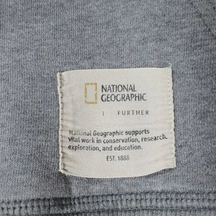 [BUNJANG] National Geographic Fleece Lined Hoodie / NATIONAL GEOGRAPHIC 내셔널 지오그래픽 안감기모 후드티