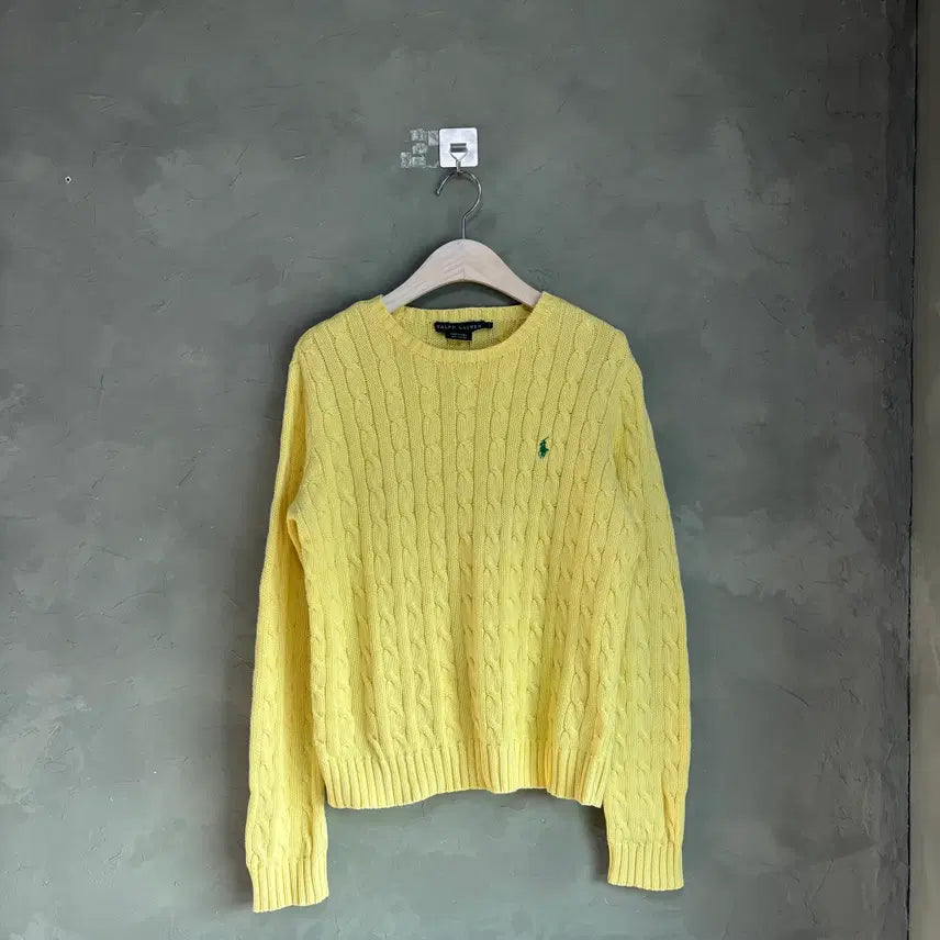 [BUNJANG] Polo Ralph Lauren Cable Knit Sweater / 폴로 랄프로렌 꽈배기 니트
