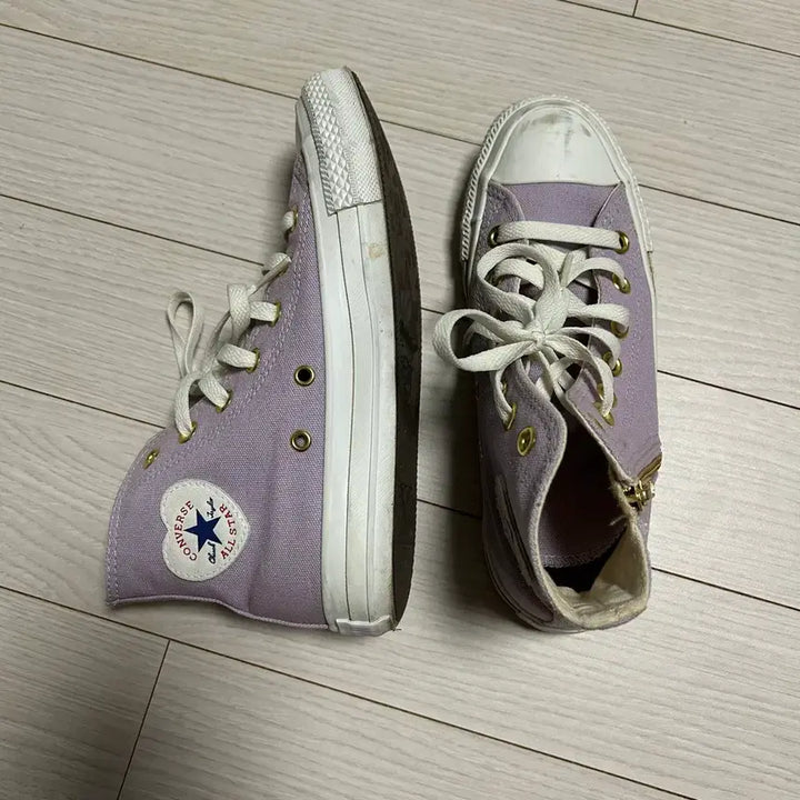 [BUNJANG] Converse All Star Heart Patch Lilac Sneakers / 컨버스 올스타 하트패치 라일락