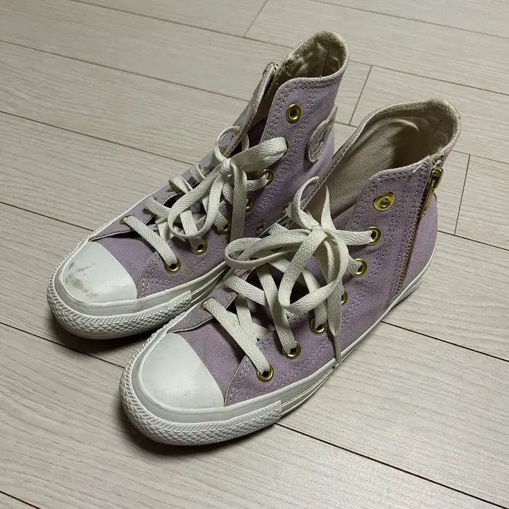 [BUNJANG] Converse All Star Heart Patch Lilac Sneakers / 컨버스 올스타 하트패치 라일락