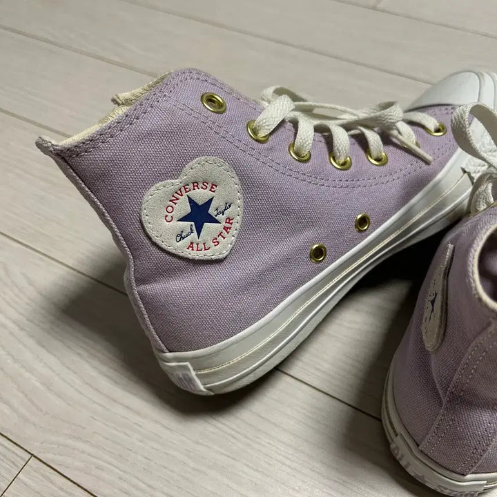 [BUNJANG] Converse All Star Heart Patch Lilac Sneakers / 컨버스 올스타 하트패치 라일락