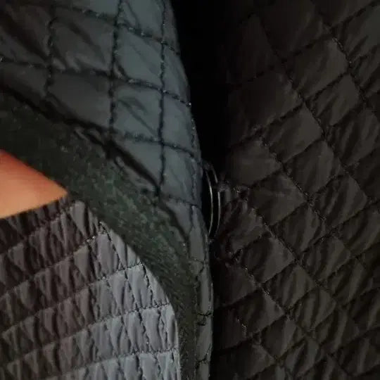 [BUNJANG] Shoulder Collar Quilted Long Coat L / 숄카라 퀼팅 롱코트 L.100