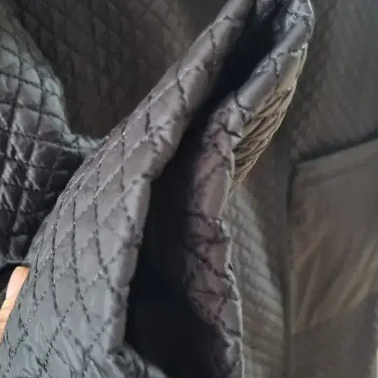 [BUNJANG] Shoulder Collar Quilted Long Coat L / 숄카라 퀼팅 롱코트 L.100