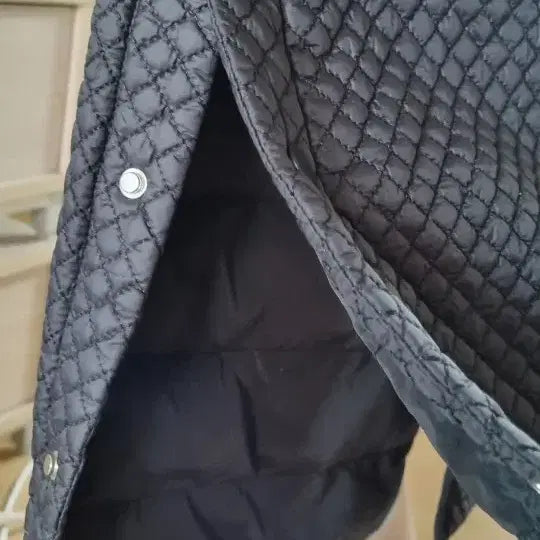 [BUNJANG] Shoulder Collar Quilted Long Coat L / 숄카라 퀼팅 롱코트 L.100