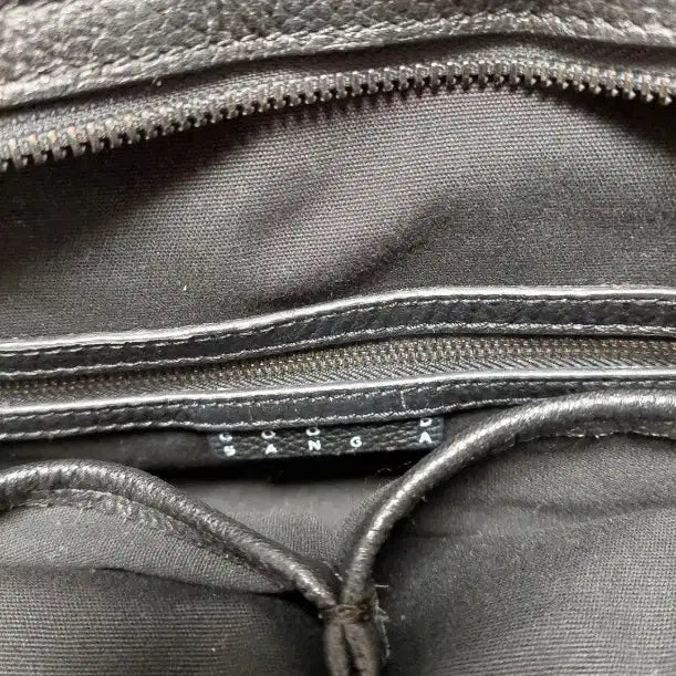 [BUNJANG] Gootsanga River Plush Bag Black Leather Tote/Crossbody / 굿상아 리버 플러쉬 백 블랙 소가죽