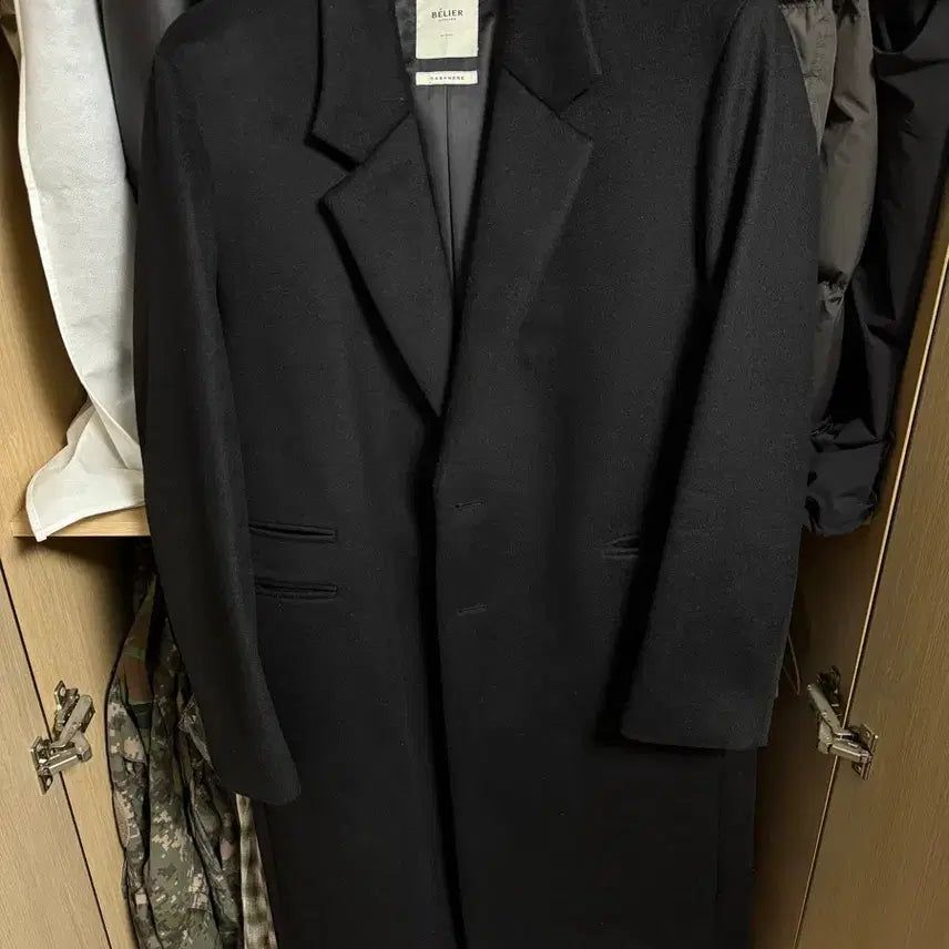 [BUNJANG] Belle Cashmere Black Coat M / 벨리에 캐시미어 블랙 코트 M