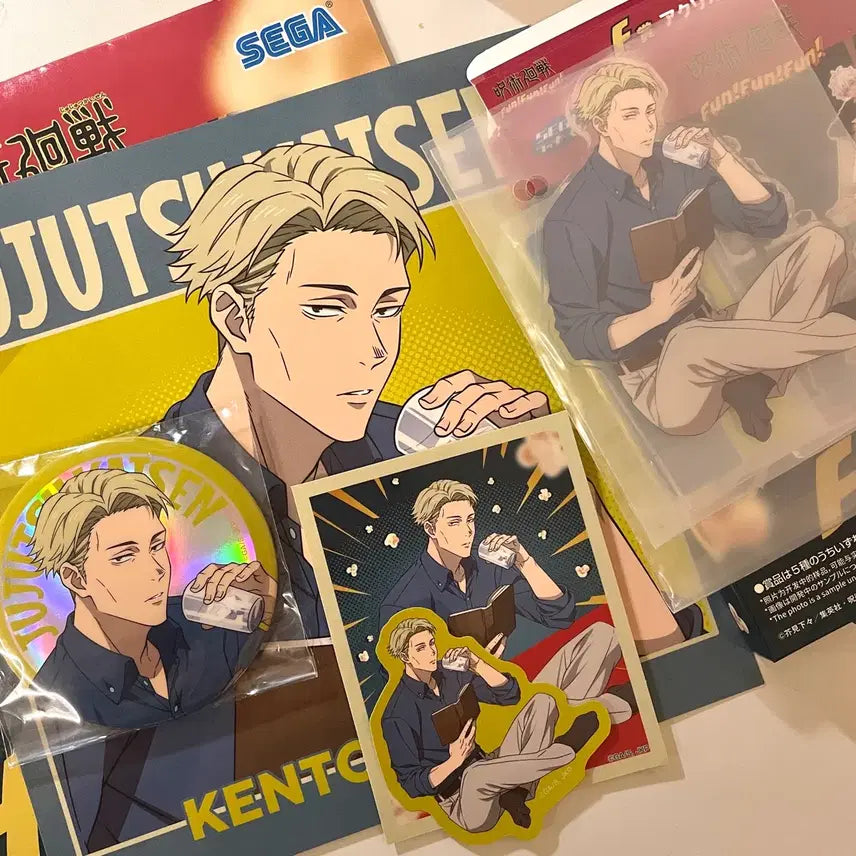 [BUNJANG] Jujutsu Kaisen Sega Kuji Nanami Bundle Set / 주술회전 세가 쿠지 나나미 아크릴스탠드 스티커 캔뱃지 일괄