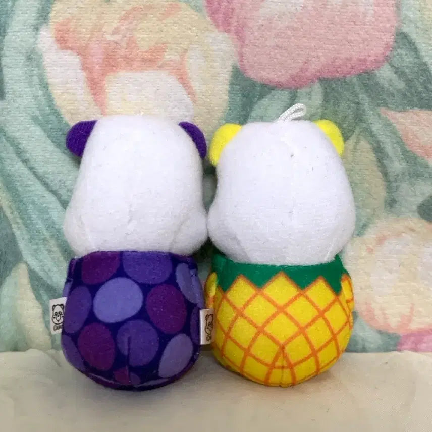 [BUNJANG] AAA Panda Fruit Plush Keychain / AAA판다 인형 키링