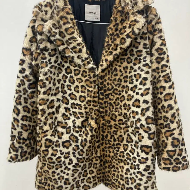 [BUNJANG] Mango Leopard Fur Coat / 망고 레오파드 퍼 코트