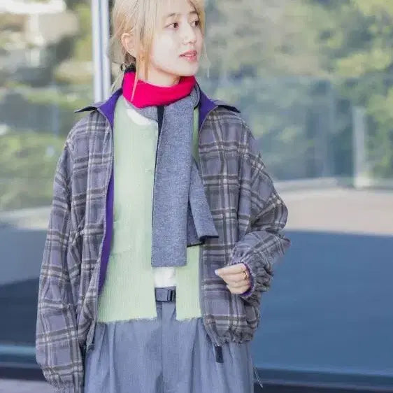 [BUNJANG] BEAMS BOY Nylon Reversible Blouson Jacket / BEAMS BOY Nylon Reversible Blouson