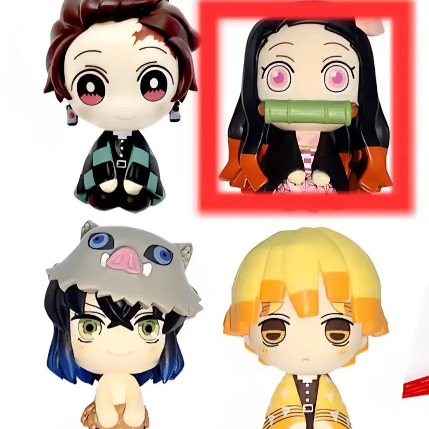 [BUNJANG] Demon Slayer Nezuko Bundle Set Bromide/Figure / 귀멸의 칼날 무한성 네즈코 브로마이드/가챠 피규어 일괄