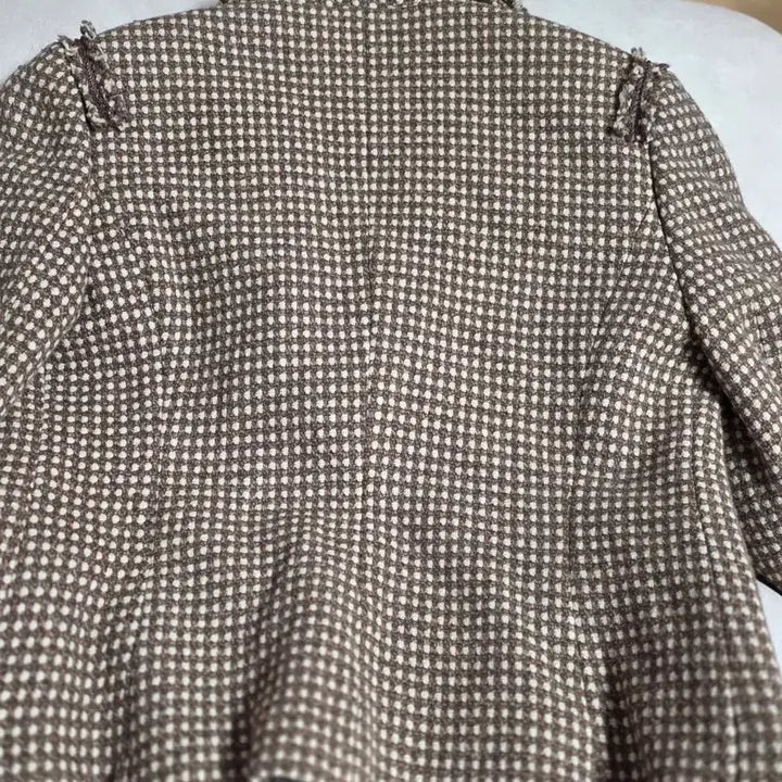 [BUNJANG] MaxMara Brown Check Two-Piece Set / 막스카라브라운 체크 투피스 세트