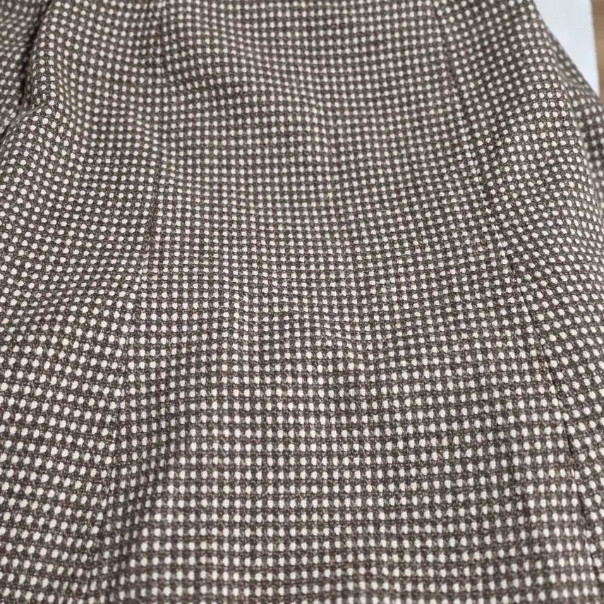 [BUNJANG] MaxMara Brown Check Two-Piece Set / 막스카라브라운 체크 투피스 세트