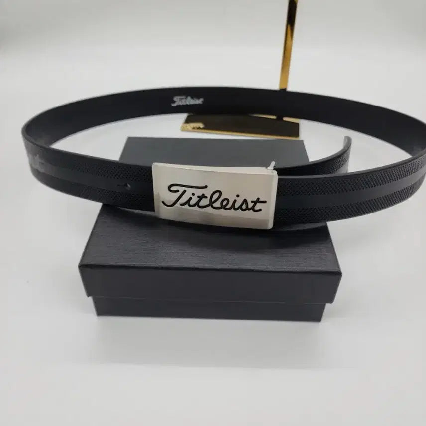 [BUNJANG] Titleist Silver Logo Belt / 타이틀리스트 은장로고벨트