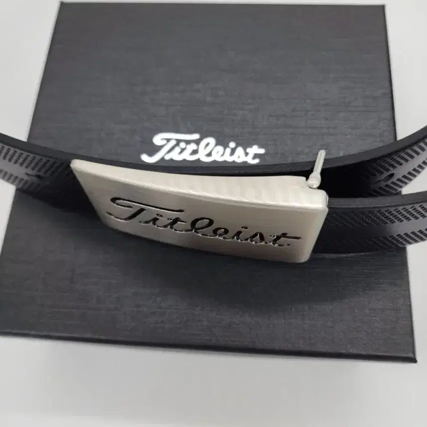 [BUNJANG] Titleist Silver Logo Belt / 타이틀리스트 은장로고벨트