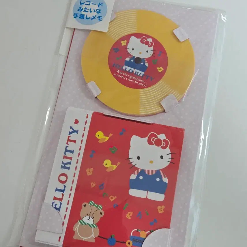 [BUNJANG] Sanrio Hello Kitty LP Mini Stationery Set / 산리오 헬로키티 lp판 미니 편지지세트