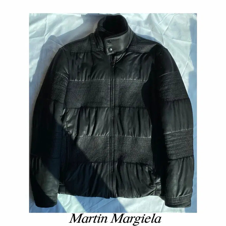 [BUNJANG] Maison Martin Margiela Panel Waxed Padded Jacket Archive Puffer / 마틴 마르지엘라 패널 왁스드 패딩 자켓 아카이브 푸퍼 아티저널