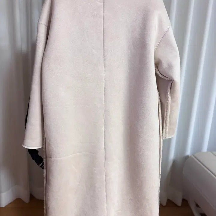 [BUNJANG] Zara Ivory Long Coat / 자라 뽀글이 롱 코트 아이보리