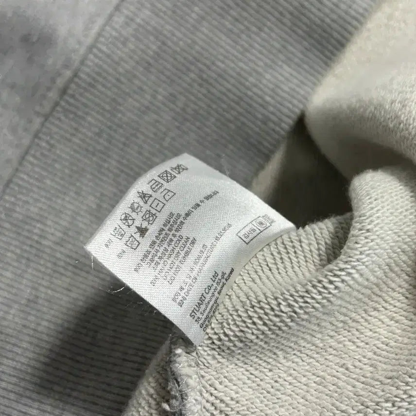 [SOLD OUT] 엔더슨벨 퍼플 레터로고 그레이 후드티
