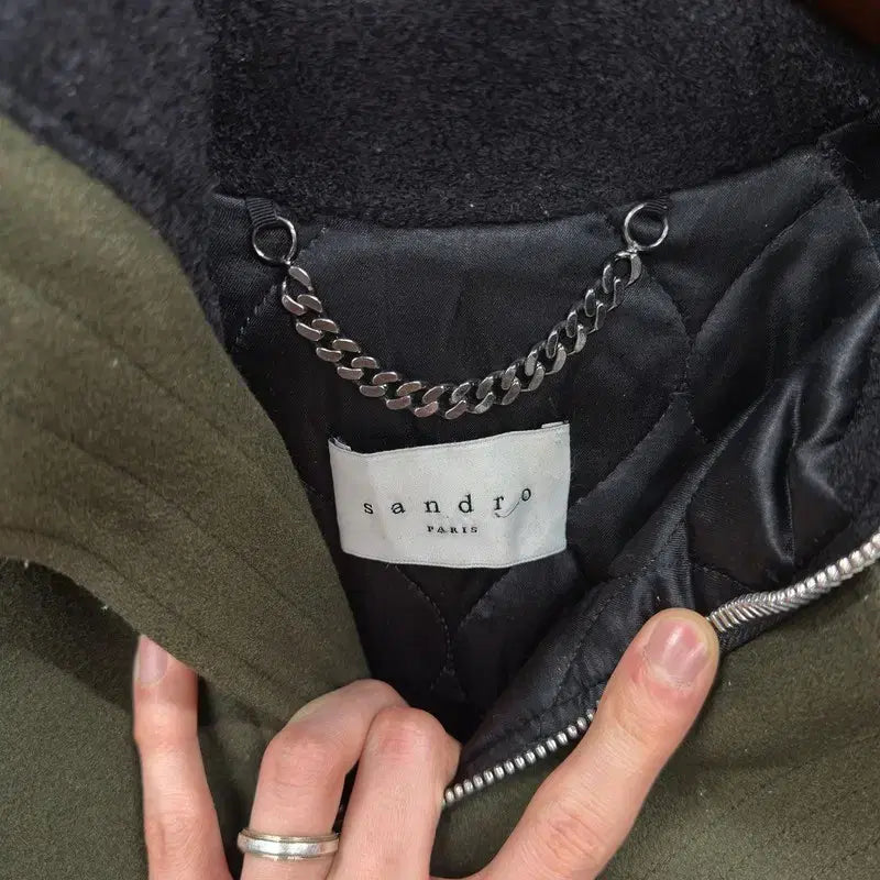 [BUNJANG] Sandro Wool Cashmere Quilted Jacket / 산드로 정품 울 캐시미어 누빔 자켓 106 A05065