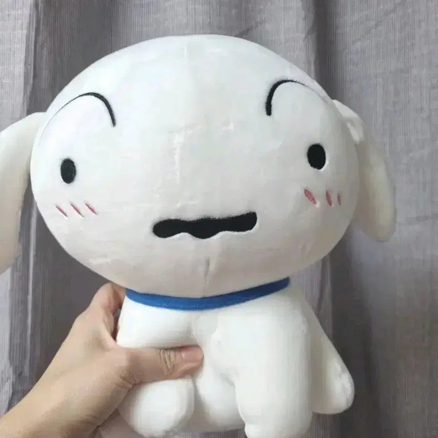 [BUNJANG] White Dog Medium Sitting Plushie / 앉아있는 흰둥이 중형인형