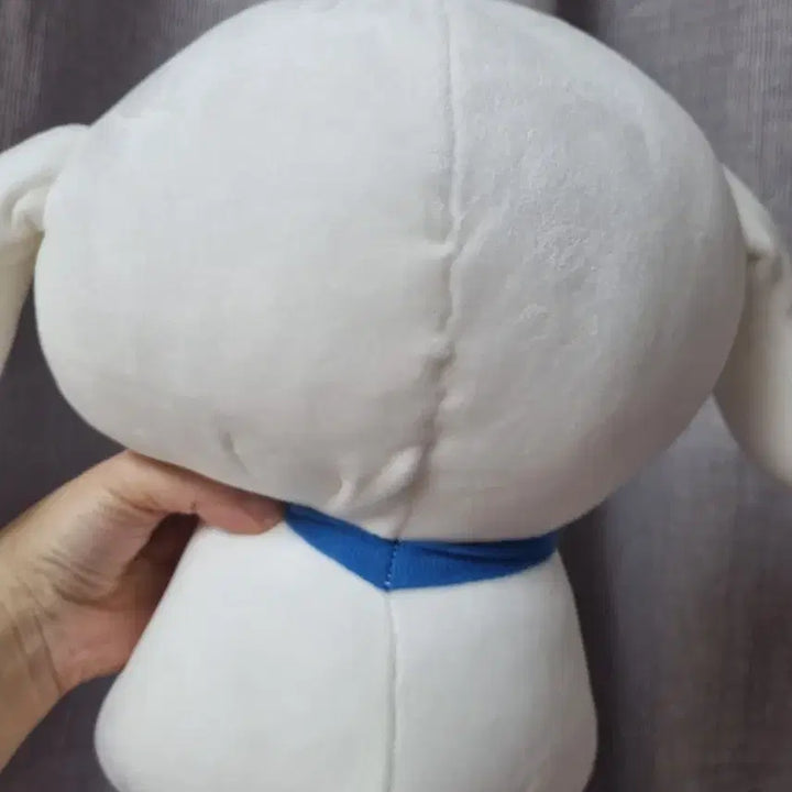 [BUNJANG] White Dog Medium Sitting Plushie / 앉아있는 흰둥이 중형인형