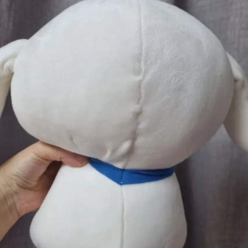 [BUNJANG] White Dog Medium Sitting Plushie / 앉아있는 흰둥이 중형인형