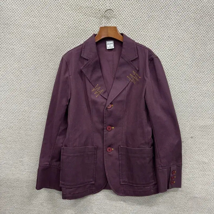 [BUNJANG] Unnoloide Casual Stitch Point Cotton Blazer S / 어널로이드 캐주얼 스티치포인트 코튼 블레이저 S A05074