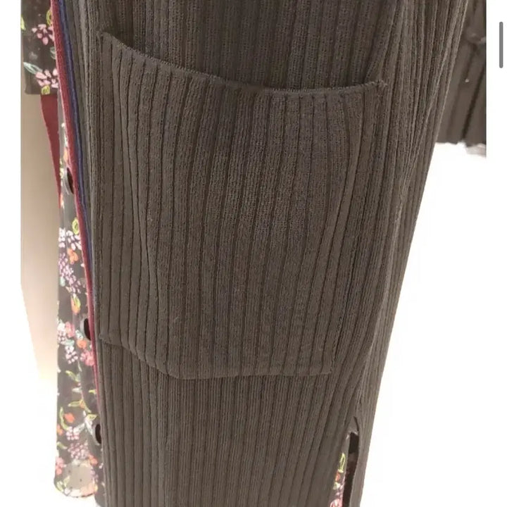 [BUNJANG] Joinus Long Cardigan / 조이너스 롱가디건 블랙 + 버건디